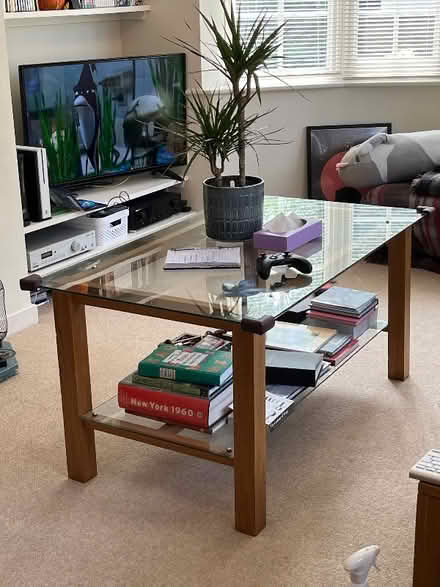 Photo of free Handmade oak and glass coffee table (Harrogate HG2) #2