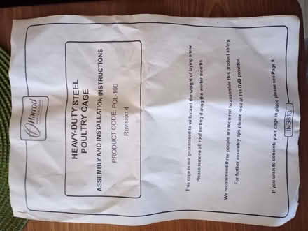 Photo of free Heavy duty steel Fruit/poultry cage (Moorhouse CA5) #2