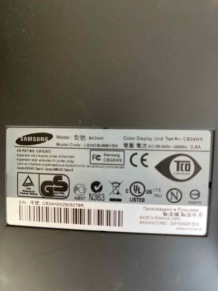 Photo of free Samsung 22inch computer screen (Brighton BN2 6) #2