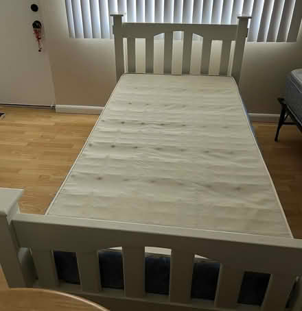 Photo of free Bed Frame w/ box spring (Daly City/South San Francisco) #2