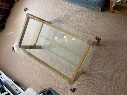 Photo of free Handmade oak and glass coffee table (Harrogate HG2) #3