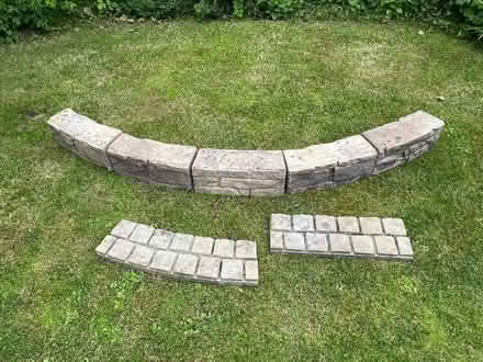 Photo of free Curved edging blocks (Moss Side PR25) #1