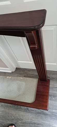 Photo of free CW1 - Dark wood varnished fireplace (Crewe CW1) #3