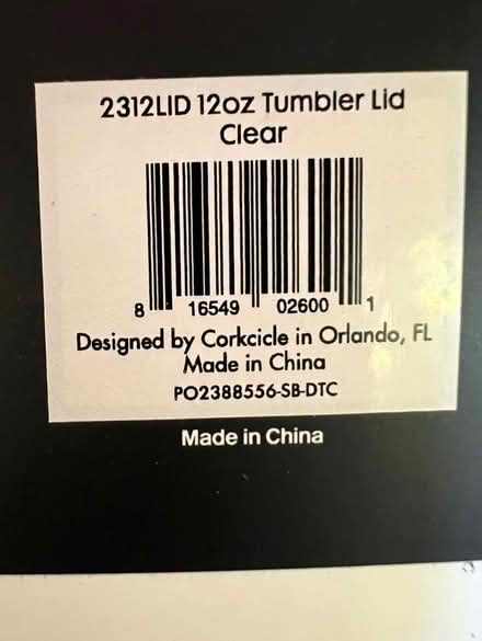 Photo of free Clear lid (cornice 12 oz stemless) (Mountain View near Costco/101) #3