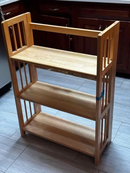Photo of free Solid wood fold-flat bookcase (Chelmsford) #1
