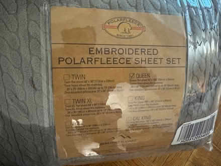 Photo of free Queen size dark grey fleece set (upper west side) #1