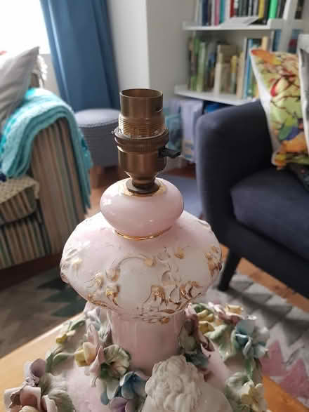 Photo of free Vintage porcelain lamp (no shade) (West Worthing) #2
