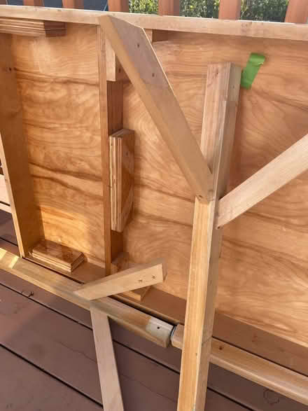 Photo of free Maple and maple veneer table (Bernal Heights) #2