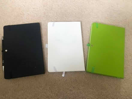 Photo of free 3 lined notebooks approx 14x21 cm (A5?) (Strawberry Hill TW1) #1