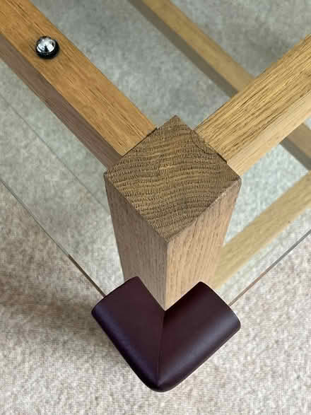 Photo of free Handmade oak and glass coffee table (Harrogate HG2) #4