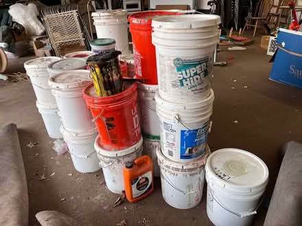 Photo of free ~20 5 gallon buckets latex paint (Crystal Lake, Il) #2