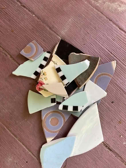 Photo of free Broken ceramics pieces (Camb/Watertown/Belmont line) #1