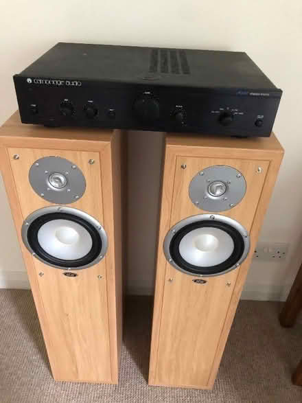 Photo of free Two 150 watt speakers and amp (Milton-under-Wychwood OX7) #1