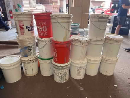 Photo of free ~20 5 gallon buckets latex paint (Crystal Lake, Il) #3