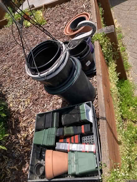 Photo of free Plastic plant pits and trays (Aptos Village) #1