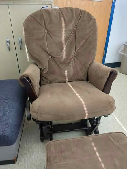 Photo of free Glider chair with glider ottoman (Cortland manor) #3