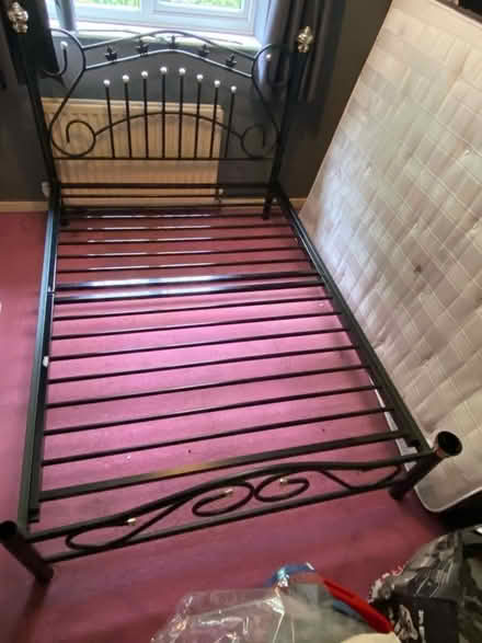 Photo of free Double bed With Mattress (Wolverhampton/ Cannock WV11)