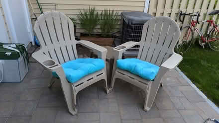 Photo of free Plastic Adirondack Chairs and table (Peekskill) #1