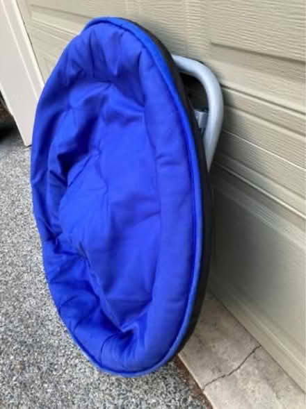 Photo of free Blue Folding Saucer Chair (Renton Hill) #3
