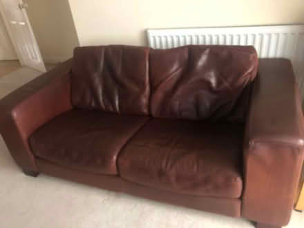 Photo of free Italian Leather sofa (South Muskham (NG23)) #1