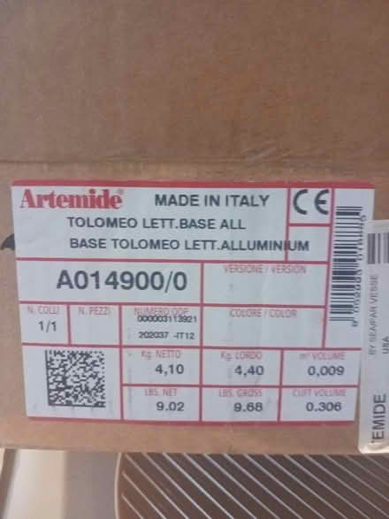 Photo of free Artemide lamp base (Lefferts Gardens) #2
