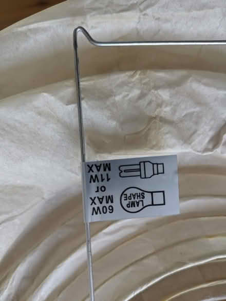 Photo of free White paper light shade (Aldrington BN3) #2