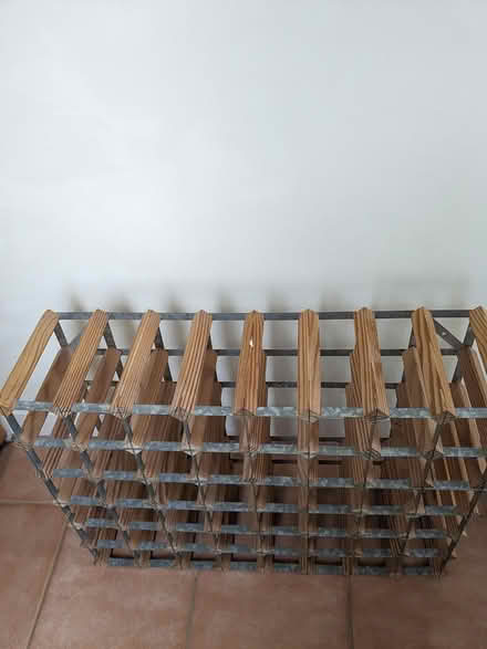 Photo of free Wood and metal wine rack (Dalkey) #1