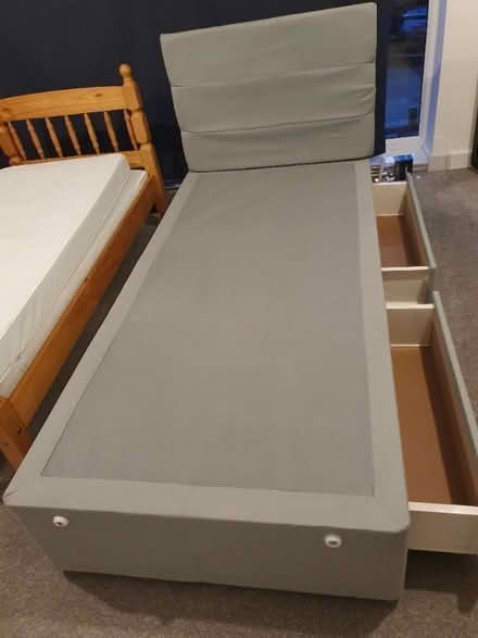 Photo of free Single divan bed with drawers and headboard (DA11) #1