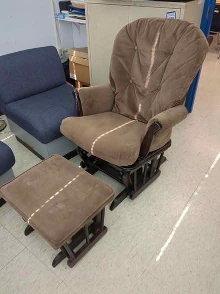 Photo of free Glider chair with glider ottoman (Cortland manor) #2