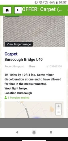 Photo of free Carpet (Burscough L40) #1