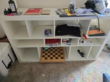 Photo of free White kallax shelf or stand (licton springs) #1