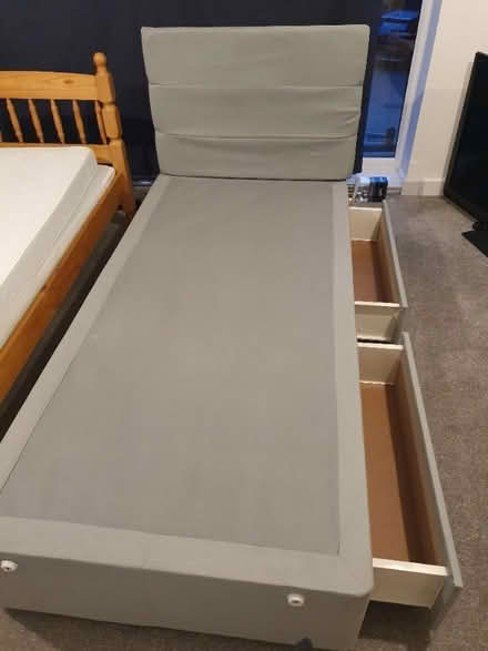 Photo of free Single divan bed with drawers and headboard (DA11) #3