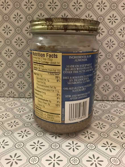Photo of free Trader Joe's ALMOND BUTTER (Midtown East) #2