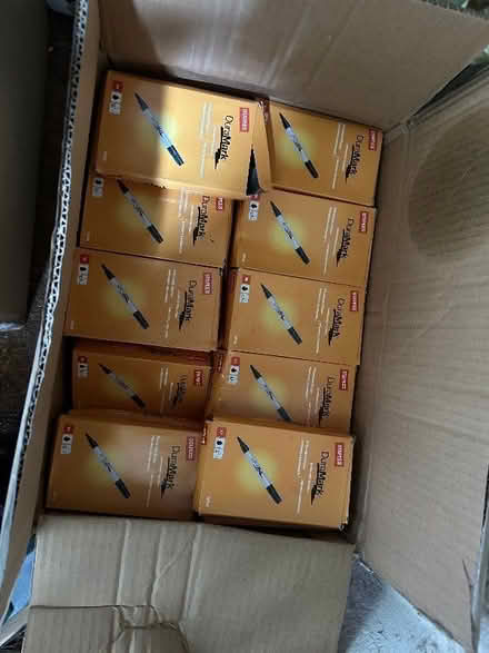 Photo of free Box of permanent markers - black (Great Braxted CM8) #2