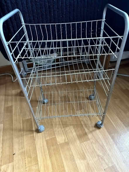 Photo of free wire basket trolley on wheels (Charminster BH9) #1