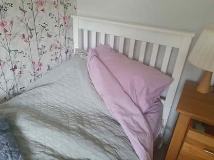 Photo of free White single bed frame (Hollin Estate Middleton M24) #1