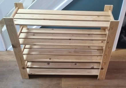 Photo of free Pine shoe rack (Caldecott OX14) #1