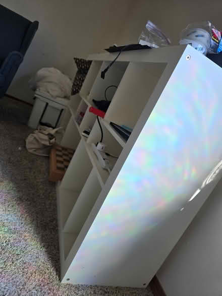 Photo of free White kallax shelf or stand (licton springs) #2