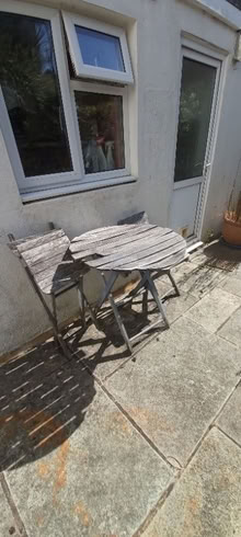 Photo of free Small garden table and two chairs (Hove BN3) #1