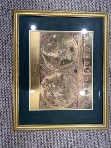 Photo of free Blaeu Framed World Map Art (Catonsville) #1