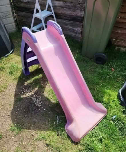 Photo of free Pink and purple plastic slide (Bradwell MK13) #1