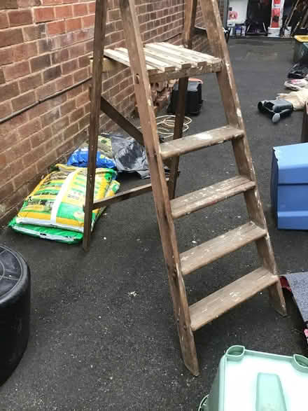 Photo of free Wooden step ladder (Penwortham PR1) #1