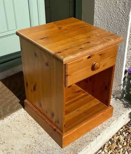 Photo of free Pine bed side table (Deansgrange) #1