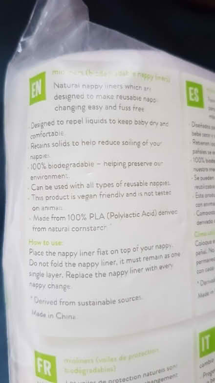 Photo of free Mioliners nappy liners for washable nappies (Priory Ward EX2) #2