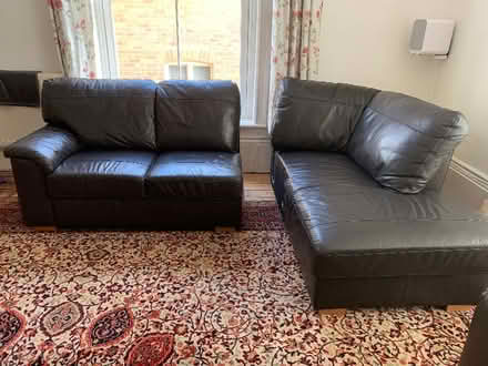 Photo of free Leather corner sofa (Broadway NN15) #3