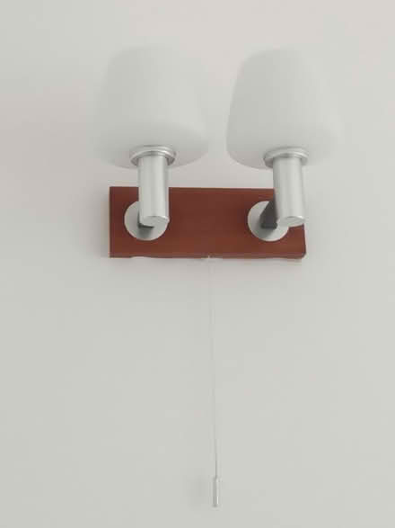 Photo of free 2 x Two Light retro Wall Lights Pull Cord (Pebsham TN40) #3
