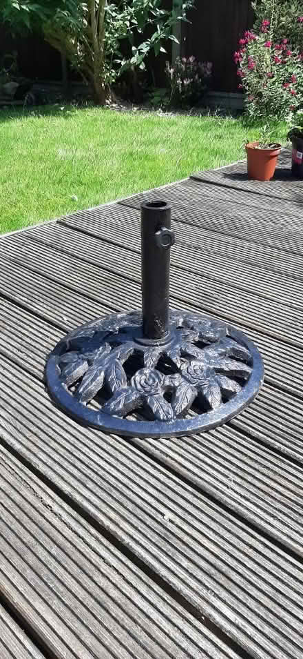 Photo of free Garden parasol stand (WR14 Malvern) #1