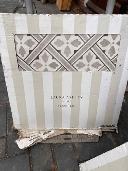 Photo of free Laura Ashley ceramic floor tiles (Hereford HR1) #1
