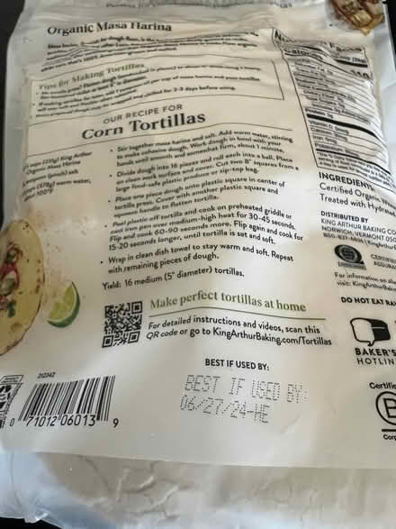 Photo of free 🚨Unopened bag Organic Masa Harina (North Long Beach) #2