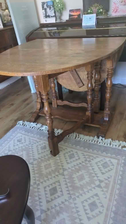 Photo of free Vintage Oak Collapsible Dining Table (Spital CH63) #2